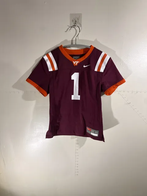 Nike Virginia Tech Hokies Football Jersey Size 7 Maroon