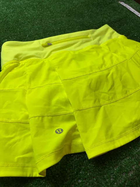 Lululemon Pace Rival Mid-Rise Skirt Electric Lemon Yellow