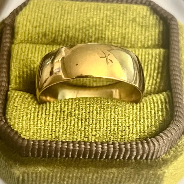 14K GF Gold Filled 8mm Band Polished Finish Band Size 11