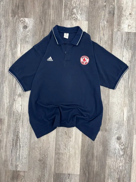 Adidas Boston Red Sox Polo Shirt Navy Blue