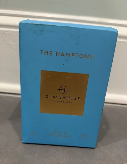 Glasshouse Fragrances The Hamptons Teak & Petitgrain Soy Candle 380g
