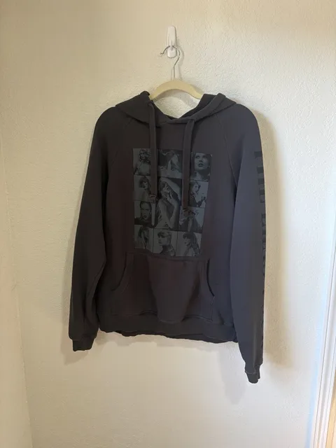 Taylor Swift The Eras Tour Hoodie Size S Charcoal Photo Collage Tour Dates