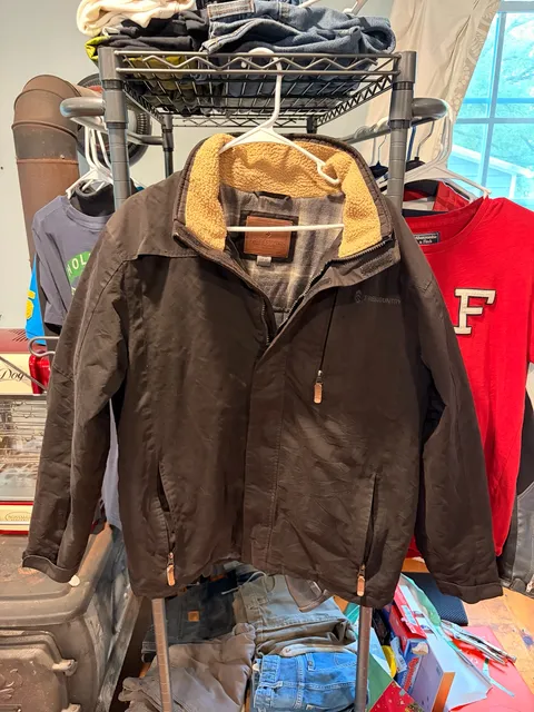 Free Country Fleece Lined Jacket Size M Brown