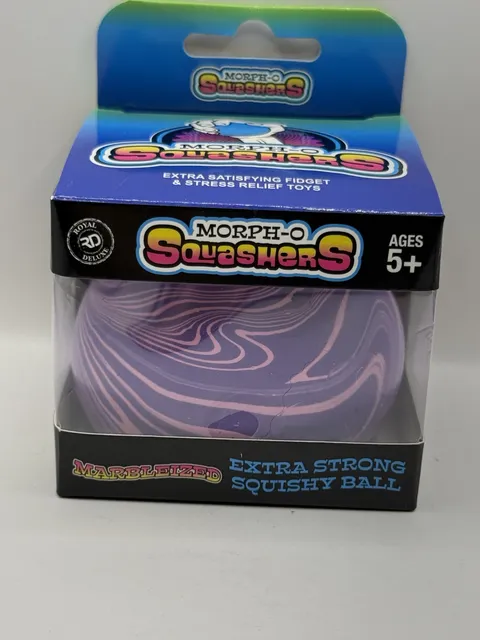 Morph-O Squashers Marbleized Extra Strong Squishy Ball Purple