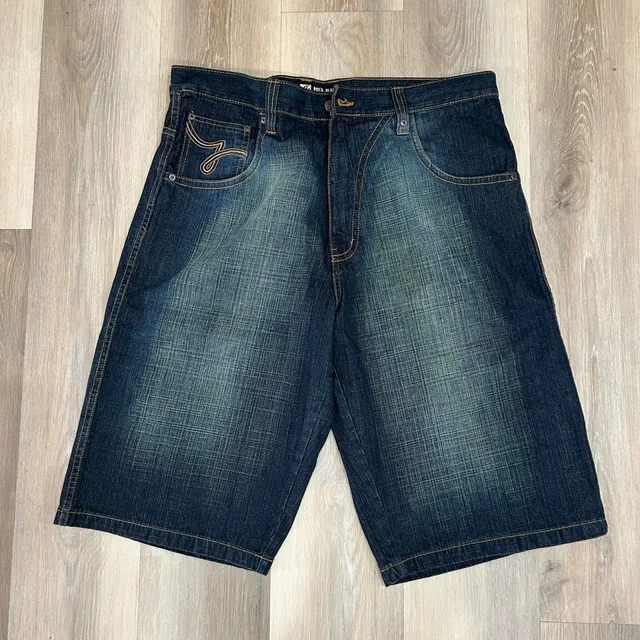 DTEK Jeans Denim Shorts Size 38 Baggy Jorts Skater