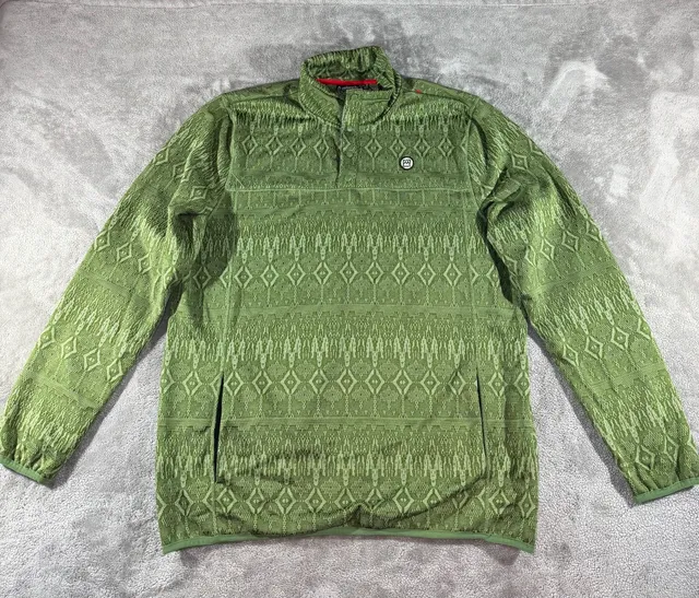 Avalanche Pullover Shirt Size XL Green Tapestry Aztec Geometric