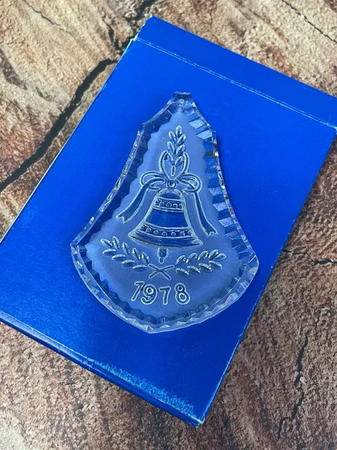 Waterford Crystal 1978 Bell Annual Christmas Ornament With Box