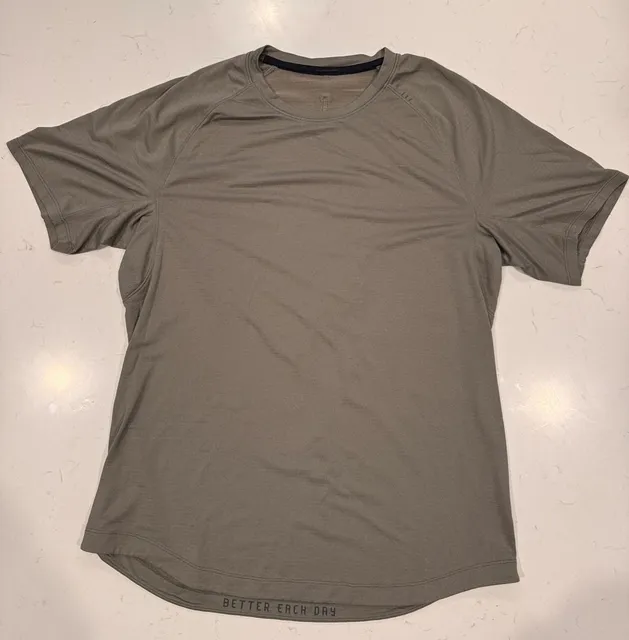 Lululemon Metal Vent Tech Short Sleeve Shirt Size S Heathered Grey