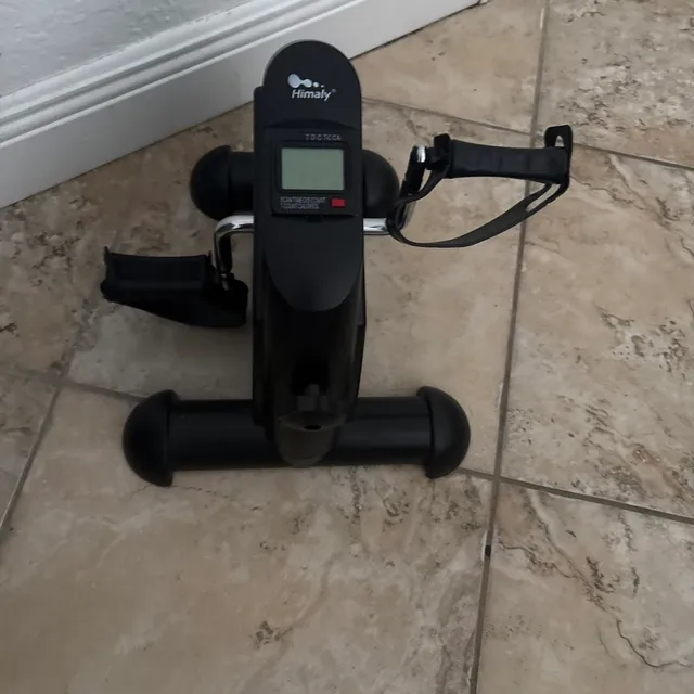 Himaly Mini Exercise Bike Under Desk Pedal Exerciser Black