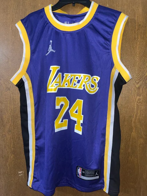 Jordan LA Lakers Kobe Bryant 24 Jersey Size 48