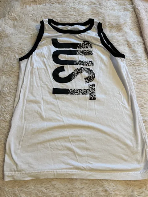 Nike Just Do It Graphic Tank Top White youth boys Size M