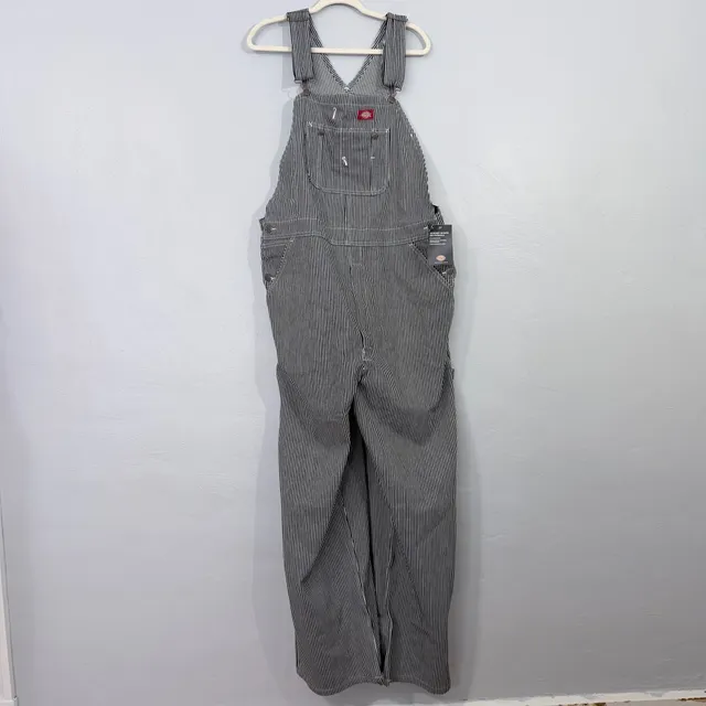 Dickies Hickory Stripe Bib Overalls Men’s 40x32