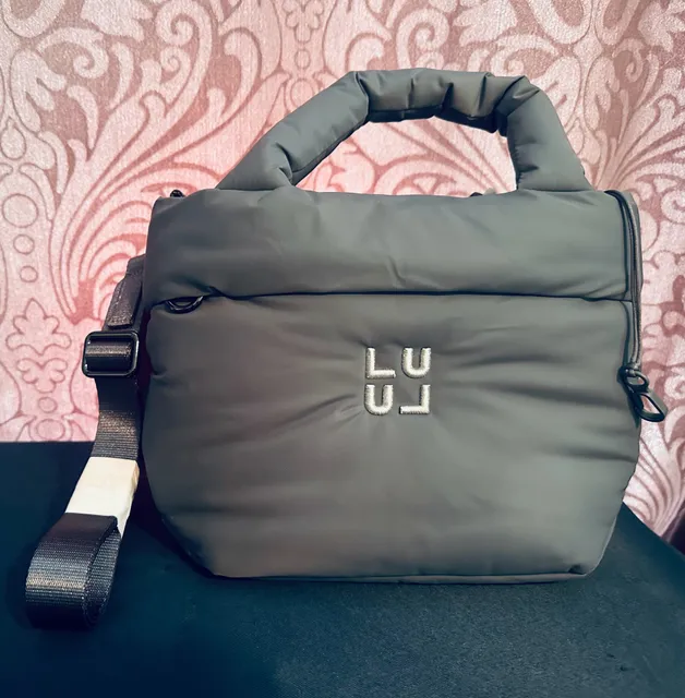 Lululemon Everywhere Puffer Tote Bag Grey Nylon