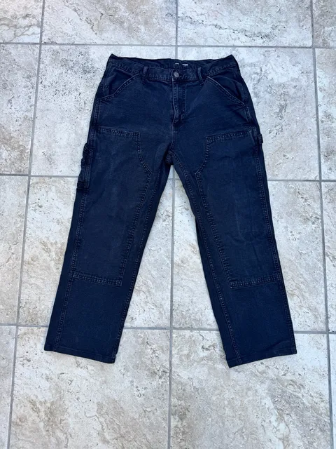 Old Navy Straight Built-In Flex Carpenter Jeans 36X30 Black