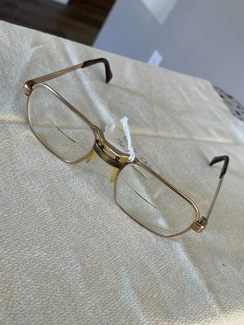 Safilo Eyeglasses 1/20 12K GF Gold Filled Vintage Frame Italy