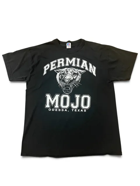 Russell Athletic Permian Mojo T-Shirt Size L Black Odessa Texas