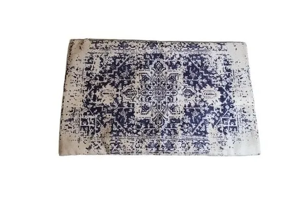 Decorative Pillow Cover Blue White Medallion