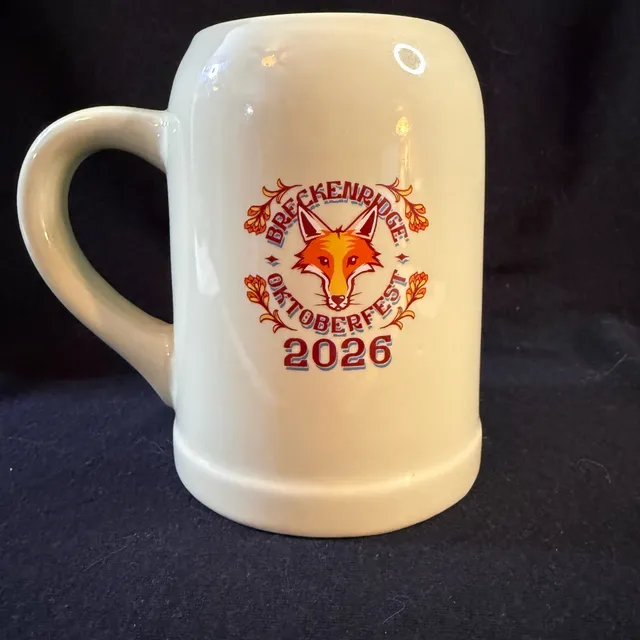 Breckenridge Oktoberfest 2026 Beer Stein Ceramic German Souvenir