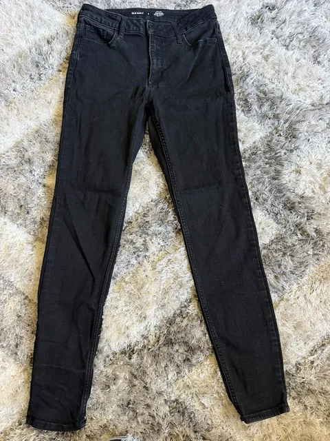Old Navy Rock Rockstar Super Skinny Jeans Size 6 Black