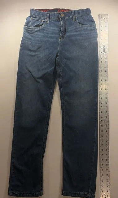 Levi's 514 Straight Jeans Size 18R Blue Denim