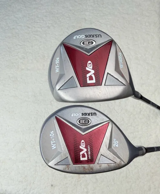 US Kids Golf UL60-s DV3 Driver and Hybrid Club Set