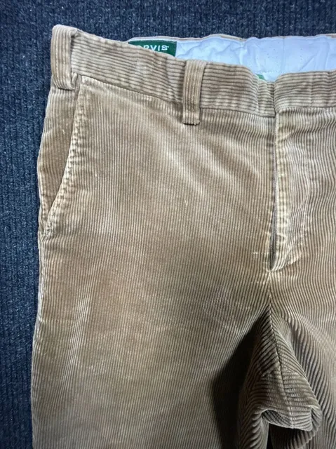 Orvis Corduroy Pants Size 38 Tan Straight Leg Trousers