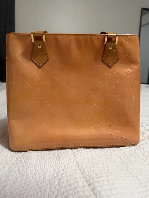Louis Vuitton Monogram Vernis Houston Tote Beige