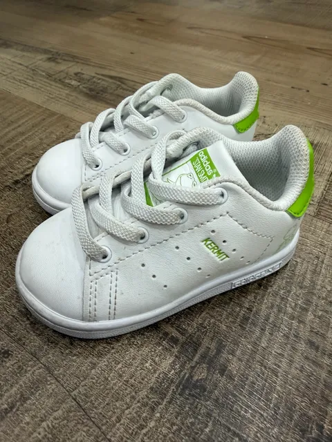 Adidas Stan Smith Kermit Toddler Size 5 White Green Sneakers