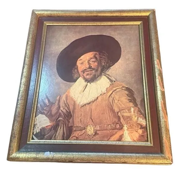 Framed Frans Hals The Merry Drinker Print Wall Art Decor