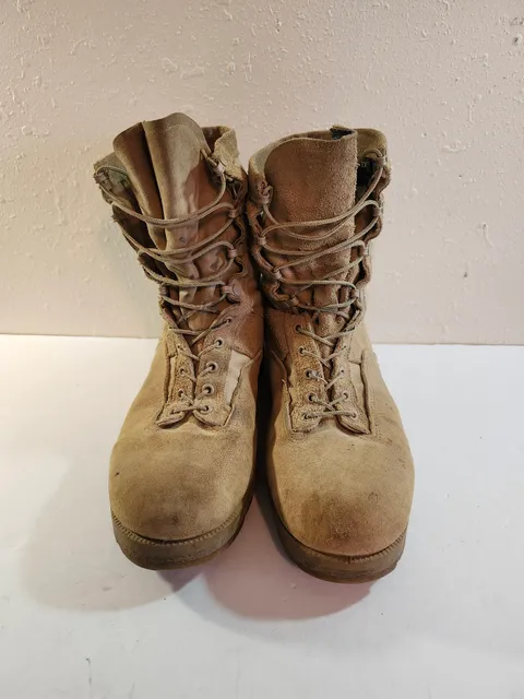 Belleville US Army Combat Boots Coyote Brown Leather Size 9 R