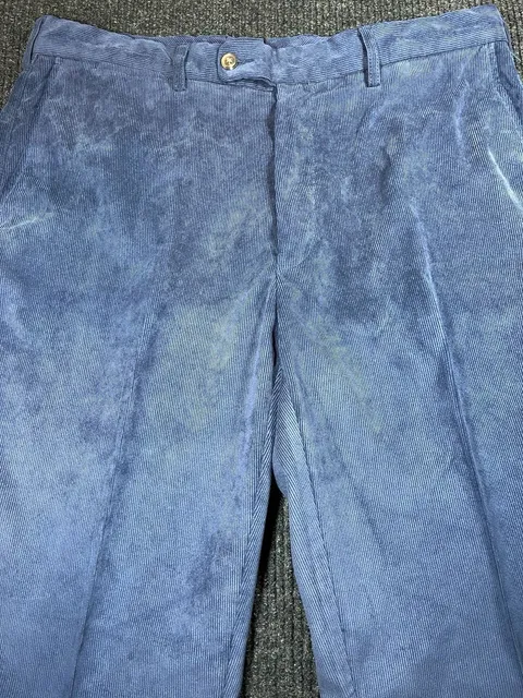 Peter Millar Men’s Nanoluxe Corduroy Pants Size 36 Blue