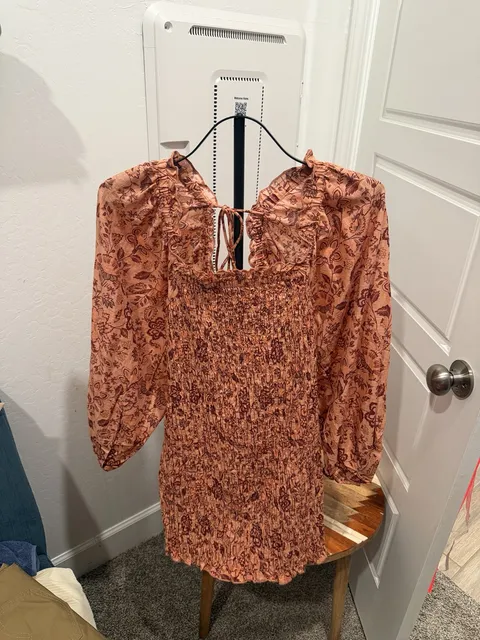 NWT Free People Smock It To Me Mini Dress Ruffle Smocked Bodycon ...,