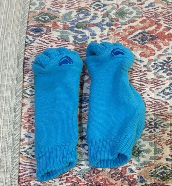 Bright Blue Foot Pain Relief Socks