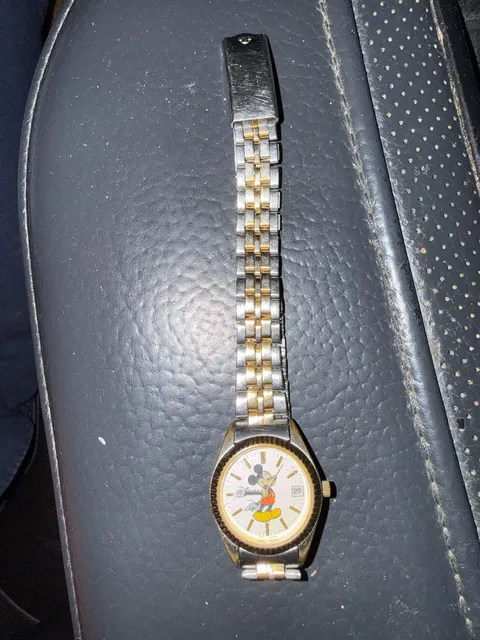 Disney Mickey Mouse Vintage Two Tone Watch
