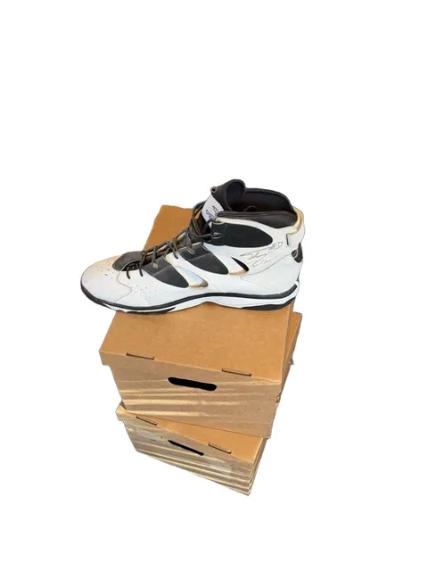 Reebok Shaq Attaq IV Size 22 White Black Basketball Shoe Signed