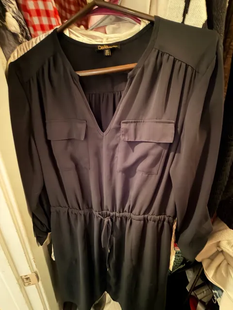 Dalia Black Long Sleeve Dress Size 6