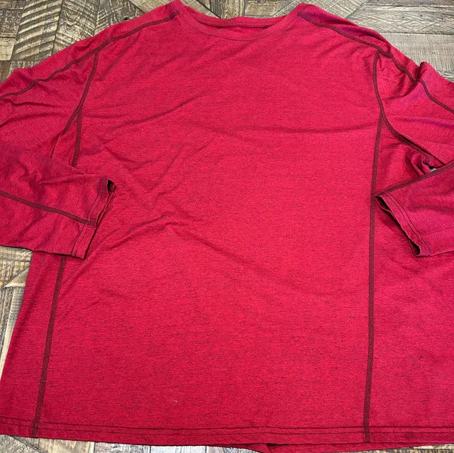 Swiss Tech Long Sleeve Shirt Size 2XL Red Base Layer Activewear