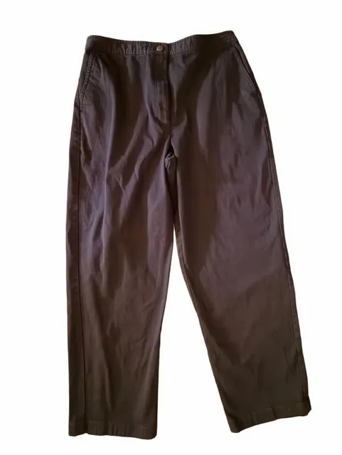 Westbound Pants Size 14 Black Cotton Blend Casual Straight Leg