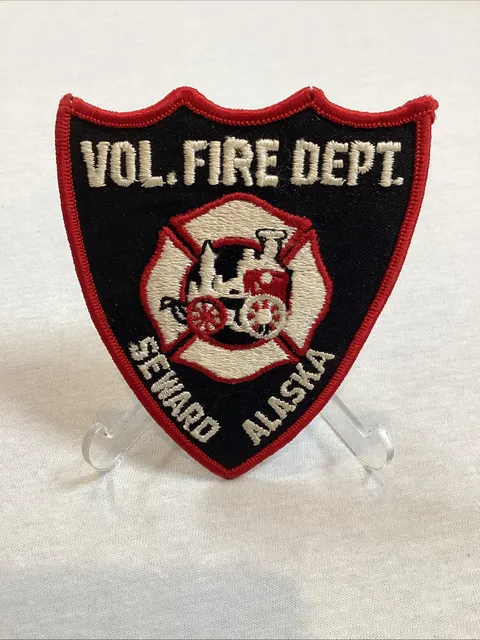 Seward Alaska Volunteer Fire Department Vintage Fire Fighting Original Patch NEW