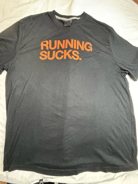 Nike Track And Field Running Sucks T-Shirt Size XXL Black