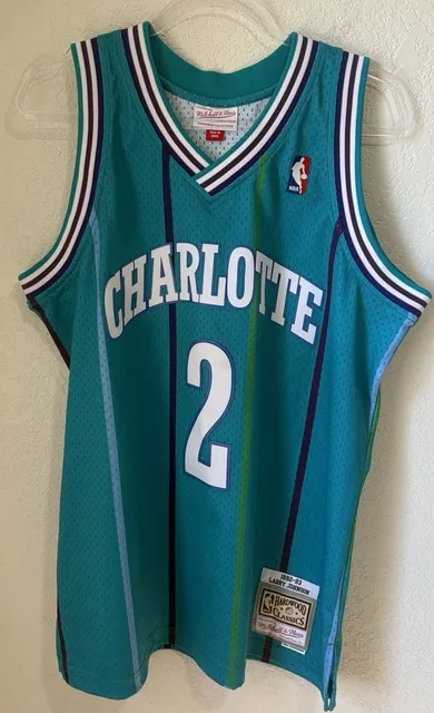 Mitchell & Ness Larry Johnson Charlotte Hornets 1992-93 Jersey Size L