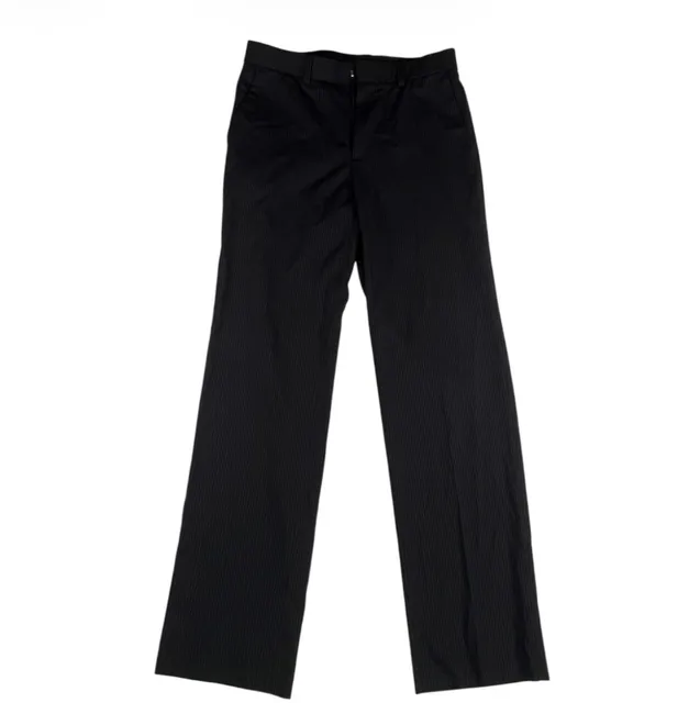 Infrate Black Pinstripe Pants 30x31 Business Casual Trousers