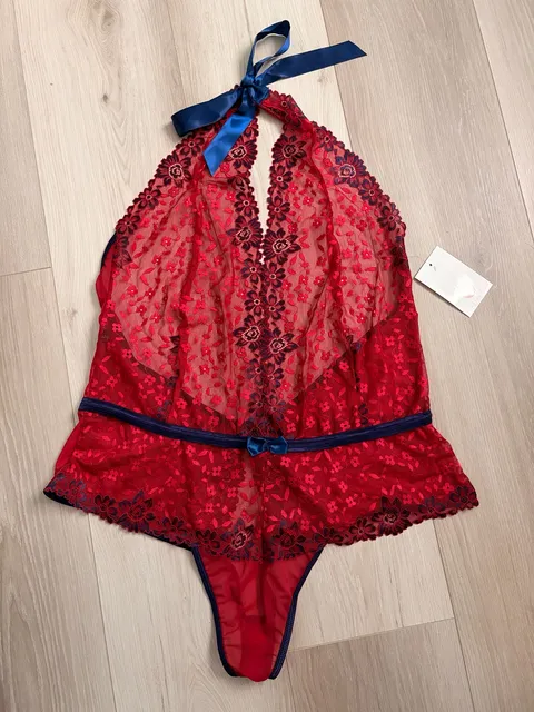 Journelle 3X Red Lace Bodysuit