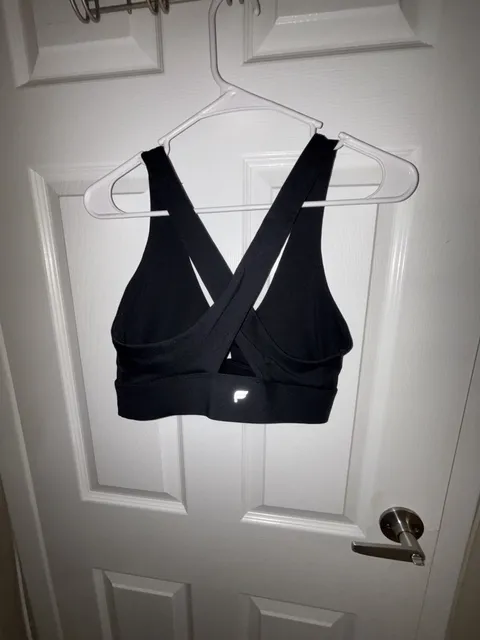 Fabletics Black Crossback Sports Bra