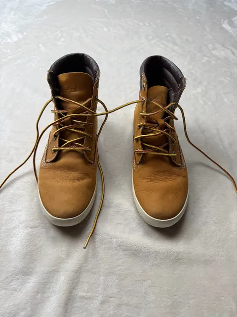 Timberland Dausette Sneaker Boots Size 7 Wheat Brown Nubuck High Top