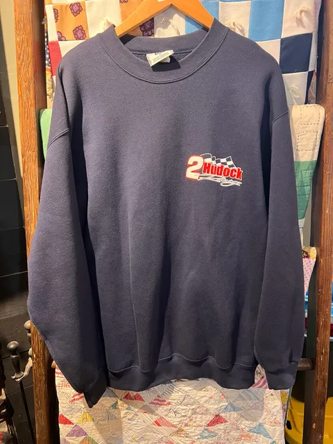 Lee Hudock Racing Heavyweight Sweatshirt Size L Navy