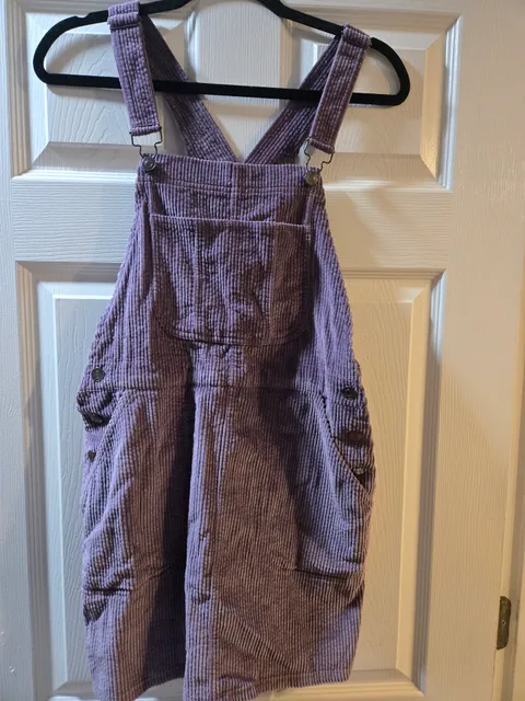 Purple Corduroy Overalls