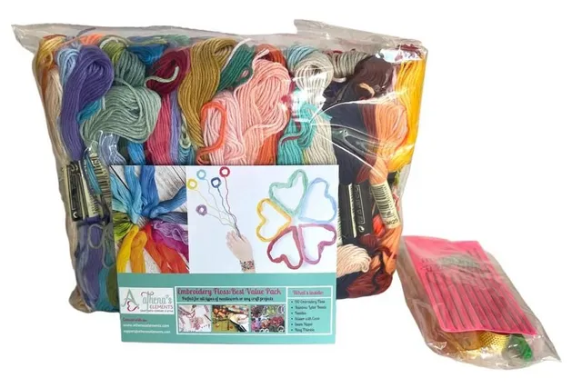 Athena's Elements Embroidery Floss Best Value Pack Craft Kit New