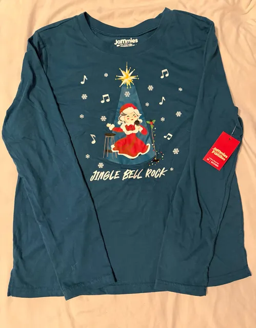 Jingle Bell Rock Pajama Top Size M