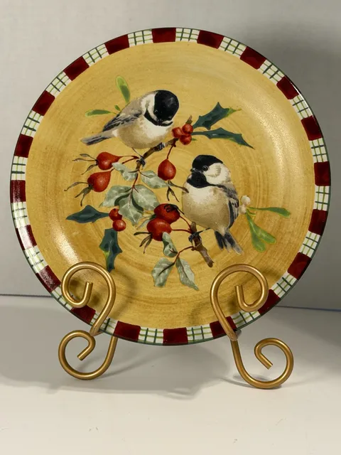 Lenox Winter Greetings Everyday Chickadee Salad Plate 8.5